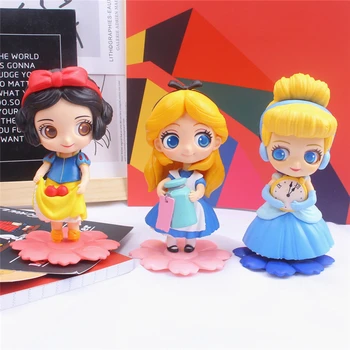 Disney nauja mielas Princesė Q Posket Princesė Veiksmų Skaičiai PVC Modelis Lėlės dekoro gimtadienis Vaikams Žaislas Kalėdų dovana