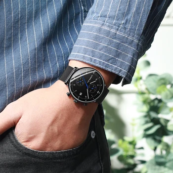 CRRJU Mens Watch Top Prabangos Prekės ženklo Vyrai Nerūdijančio Plieno Laikrodis Vyrams Karinės vandeniui Data Kvarciniai laikrodžiai relogio masculino