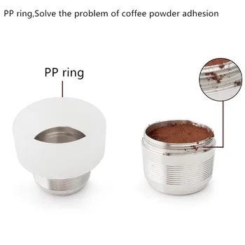 Capsulone/Suderinamas su illy kavos Aparato gamintojas/NERŪDIJANČIO PLIENO Metalo Daugkartiniai Daugkartinio naudojimo kapsulė tinka illy kavinė kapsulė