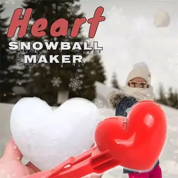 Sniego Gniūžtės Maker Įrašą Maker Širdies Formos Priėmimo Sniego Gniūžtėmis Pelėsių Priemonė Žiemą, Vaikams, Vaikų, Žaislai Vaikams, Mergaitė, Berniukas Gimtadienio Dovana