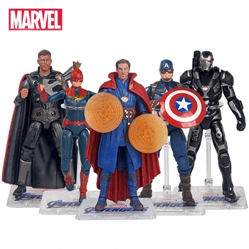 Originali Marvel Keršytojas Endšpilis Super Herojai Gydytojas Keista, Kapitonas Amerika, Toras Veiksmų Skaičius, Modelis Lėlės, Žaislai Vaikams Kalėdų Dovana