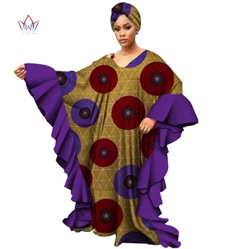 Ilgomis Rankovėmis Suknelės Moterims Atsitiktinis Data Dashiki Afrikos Moterų Prarasti Plius Dydis Suknelės Skraiste Afrikos Suknelės Moterims WY4701