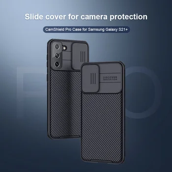 Samsung Galaxy S21 S21+ Plius Atveju Nillkin CamShield Pro Atveju Skaidrių Kameros Apsaugos Atveju 