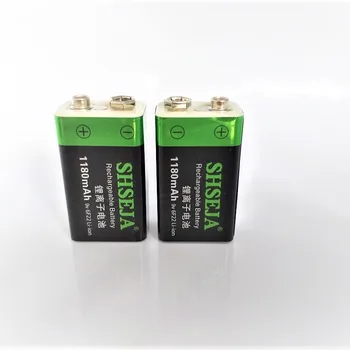 2vnt 1180mAh 9V įkraunama baterija, USB Li-ion baterija priemonė žaislas įkrovimo baterija (akumuliatorius su Micro USB įkrovimo kabelis