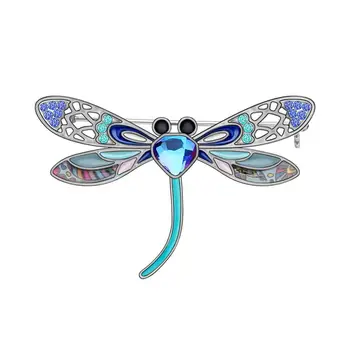 Newei Metalo Emalio Lydinio Gėlių Dragonfly Sagės Drabužiai Skara Gyvūnų Papuošalai Moterų, Mergaičių, Paauglių Žavesio Pavasario Dovana, Aksesuaras