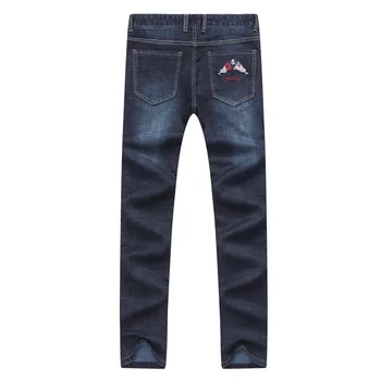 Mada džinsai vyrams aukštos kokybės prekės Tace & Shark tiesiai laisvalaikio ir verslo džinsai vyrams pantalon homme jean džinsinio audinio kelnės 42