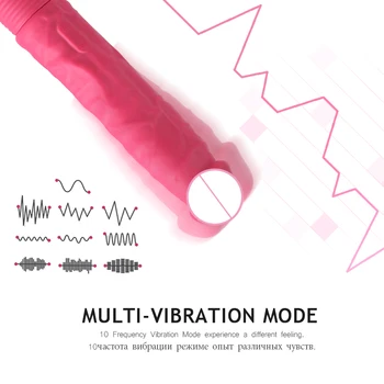 10 greičio Tikroviškas Dildo, Vibratoriai siurbtukas Sekso žaislai Moterims, Dirbtinės Varpos Analinis Kaištis Moterų Masturbacija Sekso Produktai