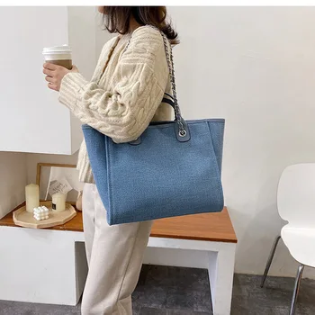 2020 naujų korėjos versija aukštos kokybės drobė rankinės su didelės talpos mados pečių krepšiai prekės dizainerio rankinės