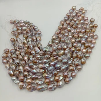 Perlų karoliukai, Pobūdžio gėlo vandens prarasti pearl su baroko formos, DIDELIS VIOLETINIS BAROKO formos perlas .13-22 mm,gražus gamtos spalva