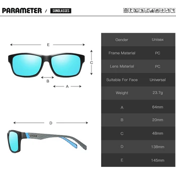 Veidrodis Poliarizuota Blue Akiniai nuo saulės Vyrams Moterys Dizaineris Aikštėje Mados Saulės GlassesTrending Produktų 2020 Prabanga Madinga Akiniai