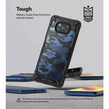 Ringke Fusion-X Xiaomi Poco X3 NFC Atveju, Skaidrus Sunku VNT Atgal Minkštos TPU Rėmo Hibridinių Padengti