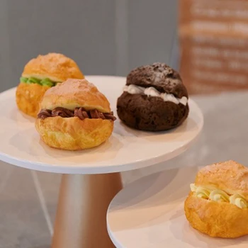 4pcs Modeliavimas sluoksniuotos duonos tortas modelio, skatinančio maisto apdailos parduotuvėje lango modelis kambario buto įranga ir apdaila foto rekvizitai