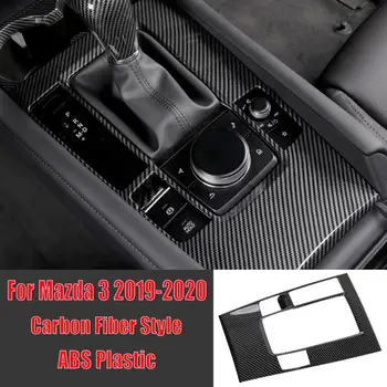 Konsolės Pavarų Perjungimo Skydelio Dangtelis Mazda 3 2019-2020 Anglies Pluošto Stiliaus Automobilio Interjero Lipdukai Konsolė Lipdukai