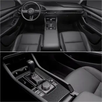Konsolės Pavarų Perjungimo Skydelio Dangtelis Mazda 3 2019-2020 Anglies Pluošto Stiliaus Automobilio Interjero Lipdukai Konsolė Lipdukai