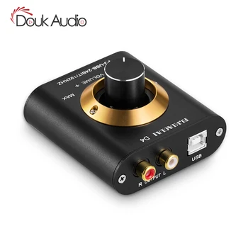 Douk Audio, Mini USB DAC Garso Adapteris Ausinių Stiprintuvo Kompiuterio Išorinė USB Garso plokštė Skaitmeninio į Analoginį Keitiklis