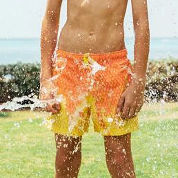 2020 metų Vasaros Mens Suaugusiųjų Vaikų plaukimo šortai Jautrus Temperatūrai Spalvos-Keitimas Beach Trumpas Kelnes Plaukti Lagaminai Šortai, maudymosi kostiumėliai,