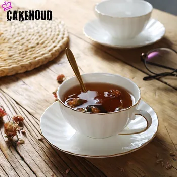 CAKEHOUD Europos namų kaulų kinija paprastas kavos puodelio indų rinkinys keramikos arbatos puodelio kavos puodelį, anglų popietės arbata kavos puodelio