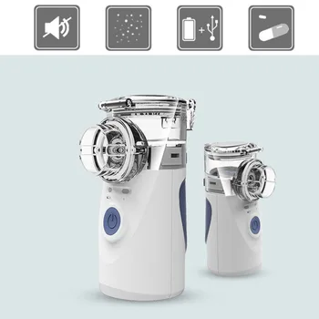 Karšto Nešiojamų Ultragarso Inhaliatorių Mini Nešiojamą Inhaliatoriumi, Respiratorius Drėkintuvas Veido Garinimas Tylus Priemonė Inhaliatorių Mašinos Purkštukai
