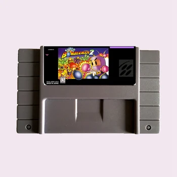 Aukštos Kokybės 16 Bitų Super Bomberman 2 NTSC Didelis, Pilkos spalvos Žaidimo Kortelės JAV Versija Žaidimo Žaidėjas