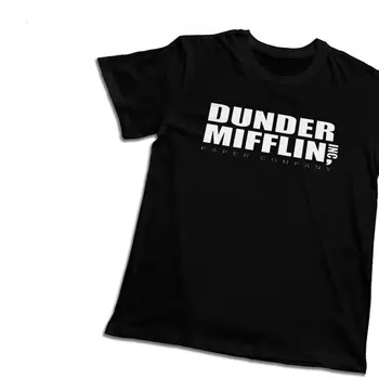 Natūralios Medvilnės Dunder Mifflin Popieriaus Bendrovės Biuras marškinėliai vyriški Vasaros Gražus Klasikinis O-neck Tee Viršų
