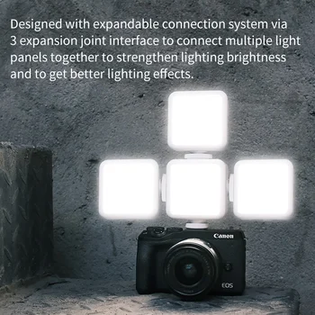 Ulanzi VL49 Mini LED Vaizdo Šviesos, Fotografijos 6W Pritemdomi CRI95+ Šaltu Batų Canon Nikon Sony DSLR Fotoaparatas Vlog Užpildykite Šviesa