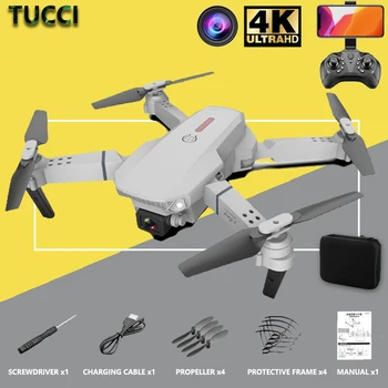 TUCCI HA88 Rc drone 4k 1080p dvigubo objektyvo kamera, vaizdo kameros profesinės WIFI plataus kampo nuotolinio valdymo keturių ašių žaislas lėktuvas