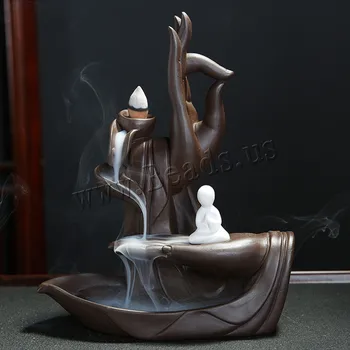 Kūrybos Porceliano Lotus Censer Dūmų Krioklys Moliuskui Smilkalų Degiklis Turėtojas Keramikos Censer Klijuoti Laikiklį Namų Dekoro Bouddha