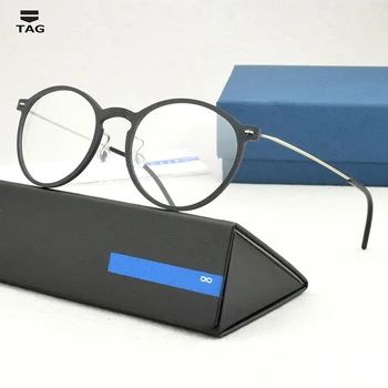 TR90 Prekės Apvalūs akiniai moterų Projektavimo optiniai Akinių Rėmeliai Vyrų metalo Derliaus recepto akiniai Trumparegystė kompiuterio akinių