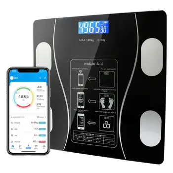 Smart Kūno Riebalų Skalė Elektroninės Svėrimo Skaitmeninės Skalės Smart Kūno Riebalų BMI 