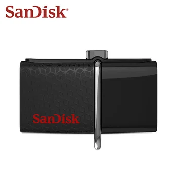 Originalios SanDisk Ultra Dual Ratai OTG USB 3.0 Pendrive 16 GB Flash Diską Su Micro USB High Speed Saugojimo Diske Telefono/VNT