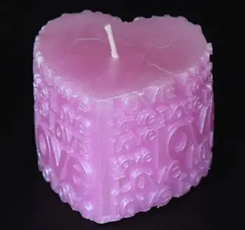 3D Silikoninis rankų darbo Muilas/Žvakė pyragas apdaila Pelėsių Valentino Diena, Vestuvių Širdies Formos