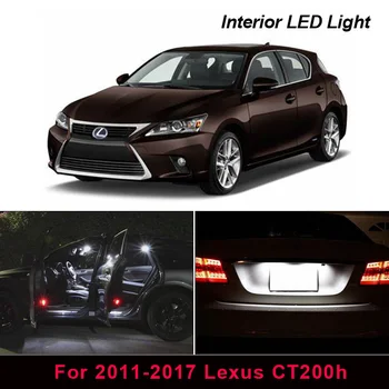 10 X Led Lemputės Automobilių Baltos Šviesos Interjero Paketas Rinkinys 2011-2017 Lexus CT200h Žemėlapis Dome Kamieno Licenciją Plokštelės šviesos