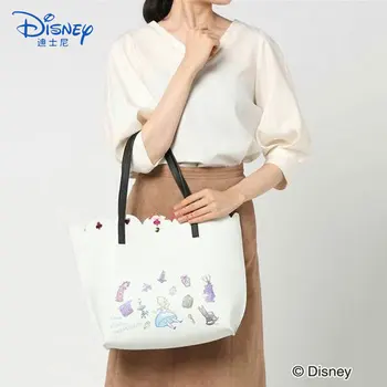 Disney Rankinės SPALVŲ Serija Alice Nėrinių Tuščiaviduriai Pečių Maišą Mobiliojo Telefono Krepšys Moterims, Odinis Prabanga Rankinės Moterys Dizaineris Krepšiai