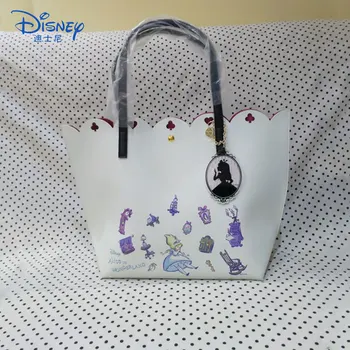 Disney Rankinės SPALVŲ Serija Alice Nėrinių Tuščiaviduriai Pečių Maišą Mobiliojo Telefono Krepšys Moterims, Odinis Prabanga Rankinės Moterys Dizaineris Krepšiai