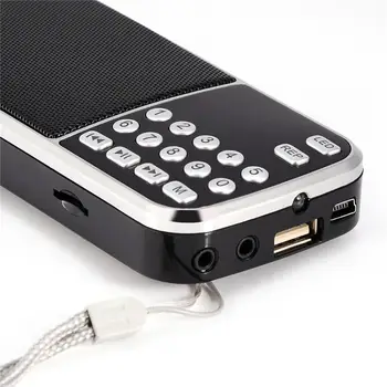 Y-501 FM Radijo Nešiojamas Skaitmeninis Garso Muzikos Grotuvas Garsiakalbis LED Žibintuvėlis Parama TF Kortelė USB AUX- Nauji Aukštos Kokybės Prekės ženklo