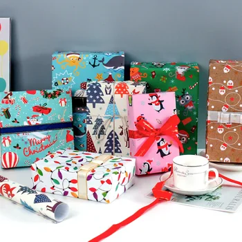 2020 Kalėdų Vyniojamasis Popierius Vestuvių Žalia Apdaila piratų Dovana Wrap Artware Pakavimo Popieriaus Velenas Popieriaus Origami Popieriaus 50*70cm