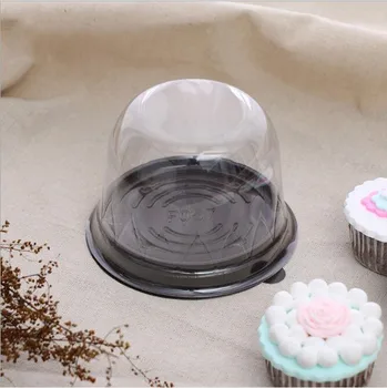 100vnt skaidraus Plastiko Cupcake Dome Naudai Dėžės Tortas Konteinerių Vestuves Tortas Dėžės Partija Pasisako Dėžės Prekes