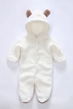 0-24M rudens ir žiemos naujagimių mielas vilnos gobtuvu baby polar fleece hoodie hoodie jumpsuit baby girl berniukas jumpsuit naujagimiai, toddl