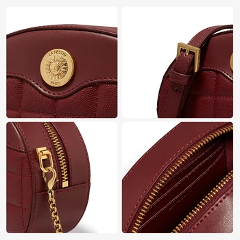 LAFESTIN Maišelį moterų 2020 m. mados naujų mados grandinės krepšys pečių maišą aikštėje diamond mažas apvalus krepšys