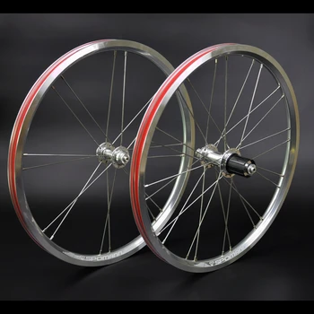 Naujas 3 spalvų SPOMANN 20 colių 406mm Lankstymo mažais ratais dviratis lydinio V-stabdžiai BMX dviračių kniedė, skirta ratlankiai aširačio MTB 20er Nemokama laivas
