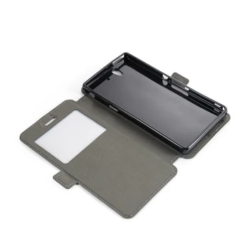 Pu Odos Telefonas Krepšys Case Sony Xperia Z Flip Case Sony Xperia Z L36H Peržiūrėti Langų Knyga Atveju Minkštos Tpu Silikoninis Galinio Dangtelio