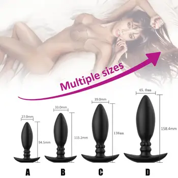 Vandeniui atsparus Analinis butt Plug minkšto Silikono dilator Touch Sklandžiai Vyrų Gėjų prostata massager Sekso Žaislai suaugusių Produktų sexo parduotuvė XXX