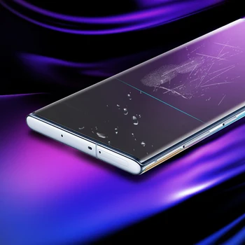 HD UV Grūdintas Stiklas Samsung Galaxy S20 Ultra Plus Nano Skysti Klijai Visiškai Padengti Screen Protector for Samsung S20 Plus Ultra