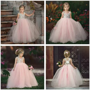 2020 m. vaikams drabužių mergina vasaros princesė dress vaikų Kamuolys suknelė be rankovių