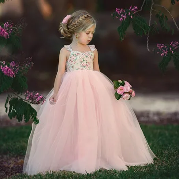 2020 m. vaikams drabužių mergina vasaros princesė dress vaikų Kamuolys suknelė be rankovių
