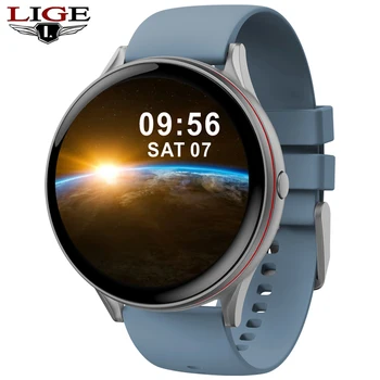 LIGE 2020 naujas smart žiūrėti vyriški sportiniai mados širdies ritmas, kraujo spaudimas, miego fitness tracker Smartwatch pedometer smart žiūrėti