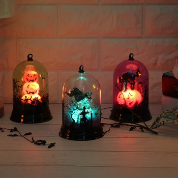 Helovinas LED Šviesos Ragana/Cat/Moliūgų/Žvakė, Lempa Šalies Baro Kabo Namo Apdaila Žibinto Hogard ST28