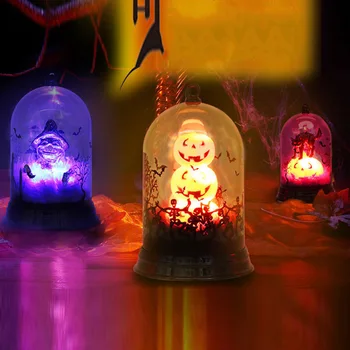 Helovinas LED Šviesos Ragana/Cat/Moliūgų/Žvakė, Lempa Šalies Baro Kabo Namo Apdaila Žibinto Hogard ST28