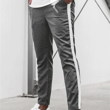 2020 Vyrų Atsitiktinis Kelnės Skinny Kelnės Stebėti Apačioje Sweatpants Streetwear Vyras Ziajać Pusėje Juostele Mados Mens Poilsiu Kelnės