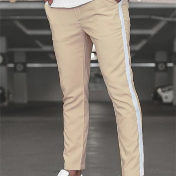 2020 Vyrų Atsitiktinis Kelnės Skinny Kelnės Stebėti Apačioje Sweatpants Streetwear Vyras Ziajać Pusėje Juostele Mados Mens Poilsiu Kelnės